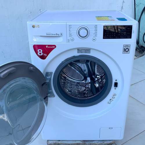 ♻️本周優惠$1799♻️ 洗衣機 8KG LG 大眼雞1200轉 直驅式變頻摩打 WF-1208C4W 二...