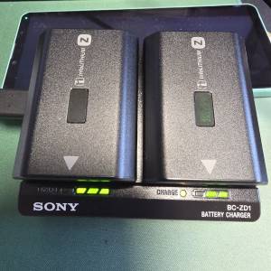 sony np-fz100 電池及 BC-zD1 义座