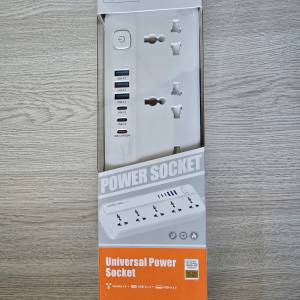 Ldnio 英式插頭五口通用拖板連type a and type c 各 x3, pd有20W, 有fuse.