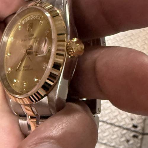 好X新淨🤣 TUDOR 金鋼 76213 daydate 鑽石字 36mm大裝 平到笑😆$12888