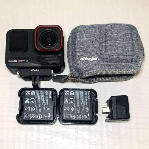 [觀塘實體店] 二手 Insta360 Ace Pro2 (連2電+quick reader 閃傳伴侶+機身保護套+快...