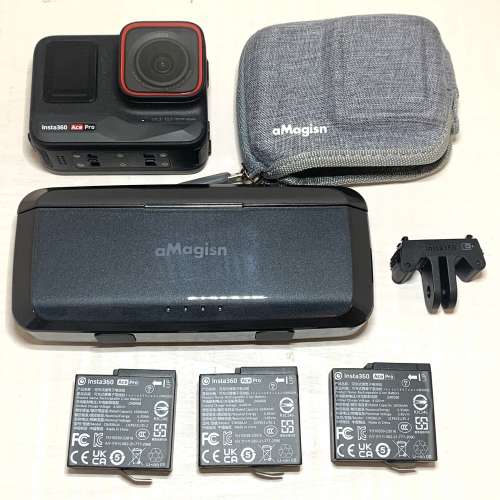 [觀塘實體店] 二手 Insta360 Ace Pro (連3電+機身保護套+快速充電器) 行貨 *S72422...