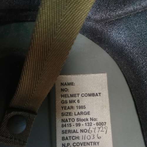 British army helmet