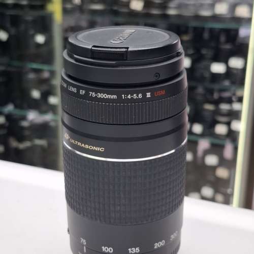 CANON EF 75-300MM F4-5.6 III USM 95% NEW