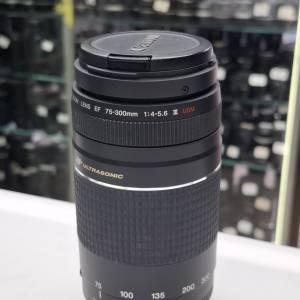 CANON EF 75-300MM F4-5.6 III USM 95% NEW