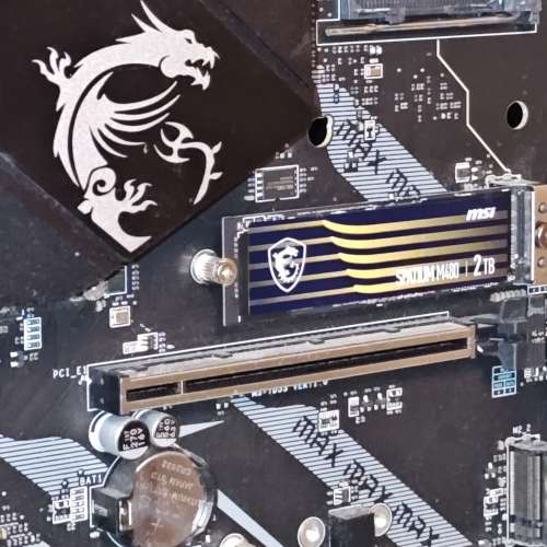 有盒單保至2/2028 MSI SPATIUM M480 2TB Gen4x4 NVMe M.2 2280 SSD