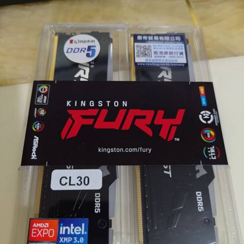 Kingston Fury Beast RGB 32GB(16x2) DDR5 6000Mhz CL30