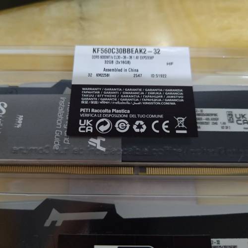 Kingston Fury Beast RGB 32GB(16x2) DDR5 6000Mhz CL30
