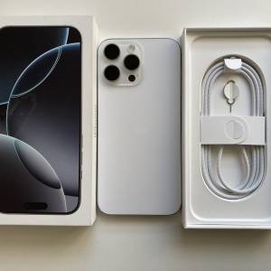 港行 iPhone 16 pro 1tb 全套不議價 電池87%外觀全新 原裝無拆 AppleCare+ 2027/1/...