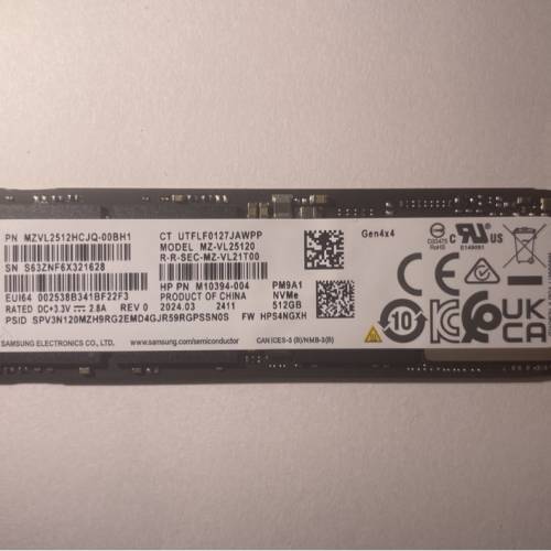 Samsung PM9A1 512GB m.2 nvme PCIE 4.0 SSD