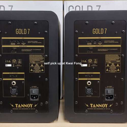 Tannoy GOLD 7 Studio Monitor 監聽喇叭- A Pair