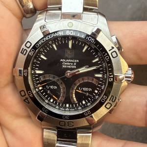 Tag Heuer Aquaracer Calibre S Men's Chronograph Watch CAF7010 FT0815 $2999
