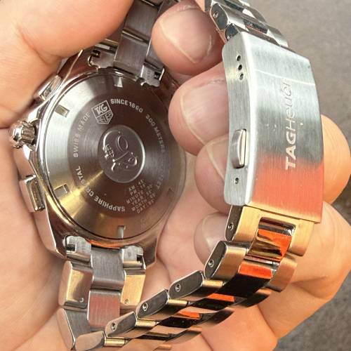 Tag Heuer Aquaracer Calibre S Men's Chronograph Watch CAF7010 FT0815 $2999