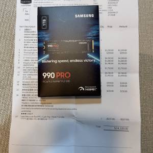 Samsung 990 PRO M.2 Gen4 NVMe SSD 1TB 二手 私人自讓