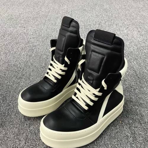 全新Rick Owen高筒皮鞋41號