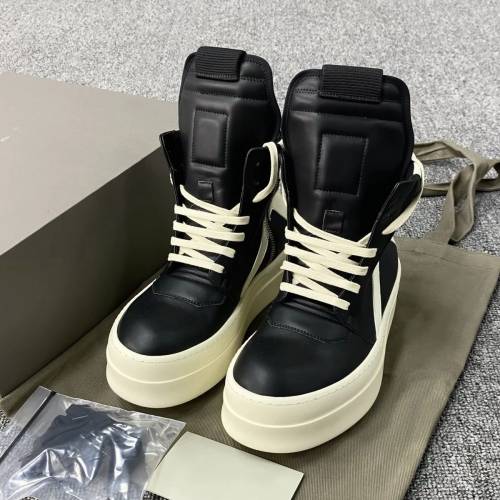 全新Rick Owen高筒皮鞋41號