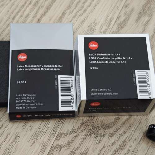 Leica M 1.4x magnifier + thread adapter