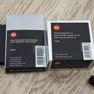 Leica M 1.4x magnifier + thread adapter