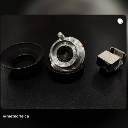 Leitz Hecktor 28mm F/5.6 LTM+ Leitz 28mm Viewfinder + SOOHN hood #274364