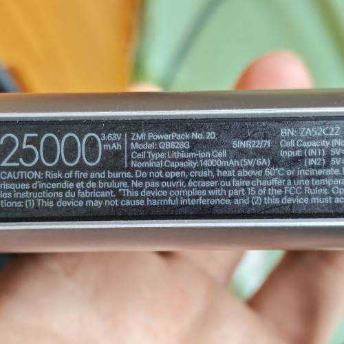 Zmi 紫米20號 25000mah 210W