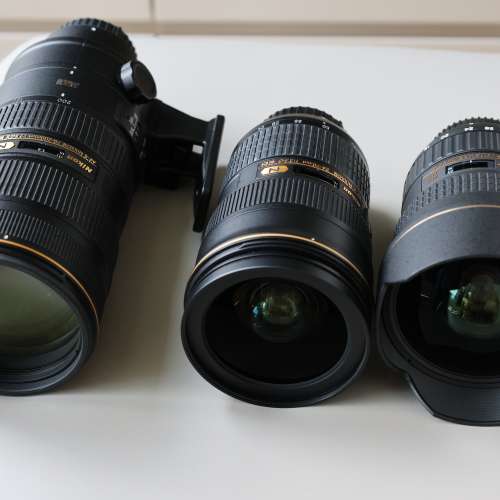 NIKON AF-S 24-70  70-200及TOKINA16-28大三元一套
