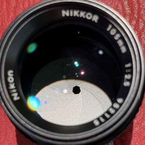 Nikon 105mm f2.5 Nikkor AI-S Lens with filter and caps