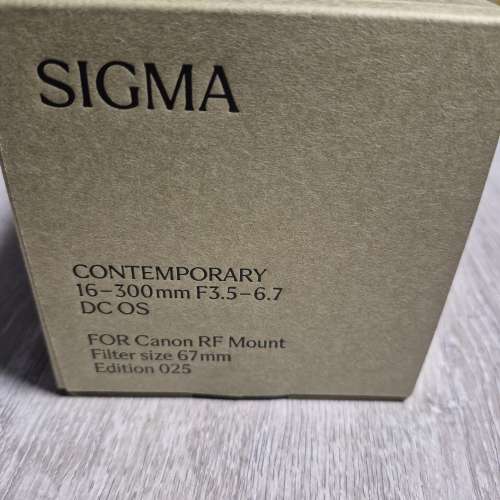 Sigma 16-300mm F3.5-6.7 DC OS | Contemporary （RF Mount)