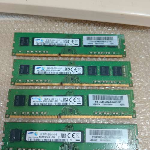 原廠Lenovo Samsung  8GB x 4PCS (32GB) DDR3-1600 Desktop Ram 記憶體 -100% WORK ...