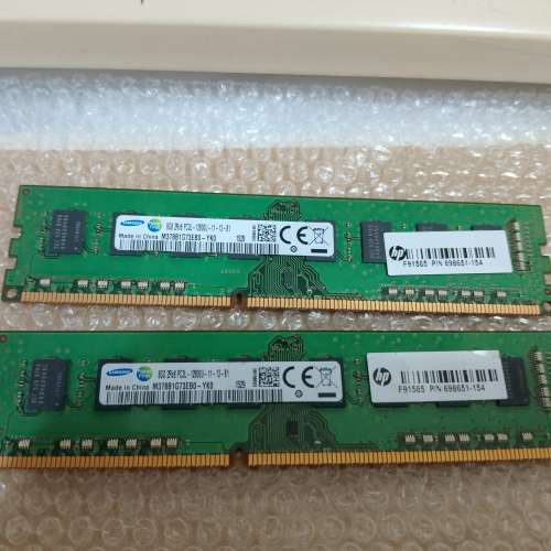 原廠 HP Samsung  8GB x 2 (16GB)  DDR3L-1600 Desktop Ram 記憶體 -100% WORK