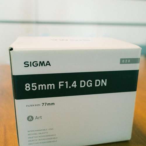 Mint Sigma 85mm f1.4 DG DN FE