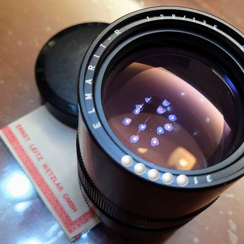 清理珍藏：99%新 Leica Elmarit R135/2.8 (3 CAM) 原盒包裝 全齊！