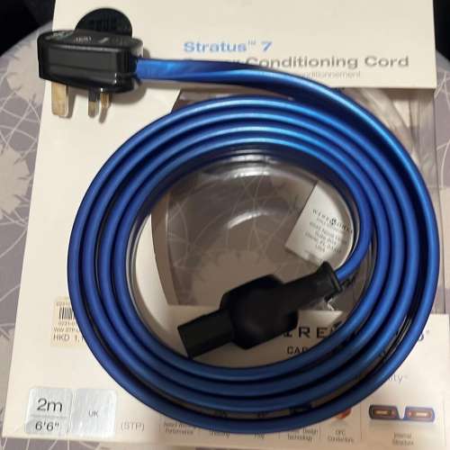 Wireworld stratus 7 power cord 2M (UK頭)