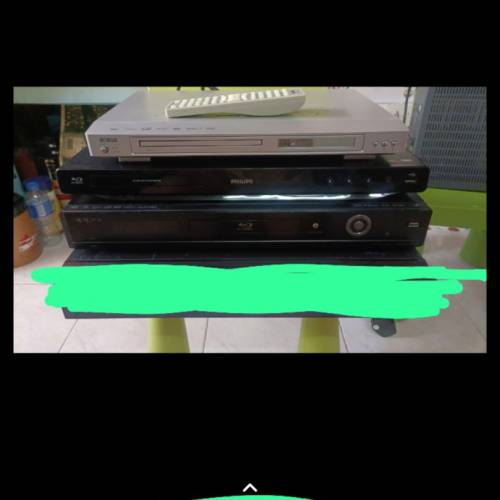 圖中三部，只有飛利浦藍光正常運作冇搖控，oppo83時得時吾得冇搖控，步步高DVD時得...