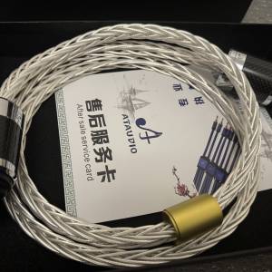ATaudio 銀鋰 (單晶銅鍍銀) 電源線 (國際頭)