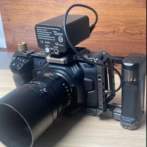 (不包括鏡頭)Blackmagic Pocket Cinema PL mount 4K 配 Tilta Cage 及VA電