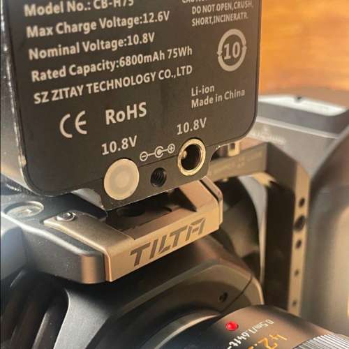 (不包括鏡頭)Blackmagic Pocket Cinema PL mount 4K 配 Tilta Cage 及VA電