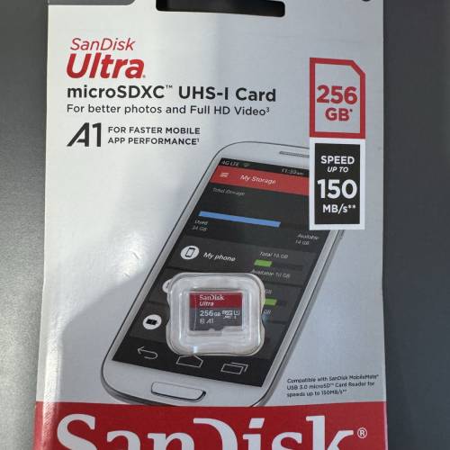SanDisk Ultra microSDXC 256GB UHS-I A1 記憶卡