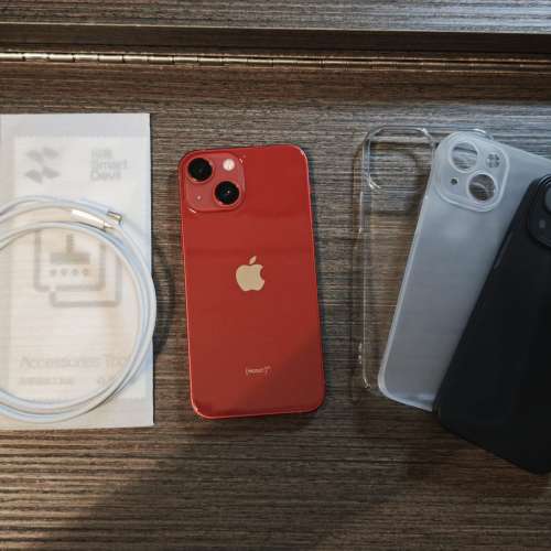 90%新 Apple iPhone 13 Mini 128GB Product Red 深紅色 美版 已換電池100% iOS26 i...