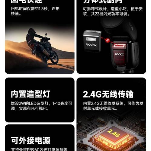 全新100%，GODOX 神牛V1pro 閃光燈