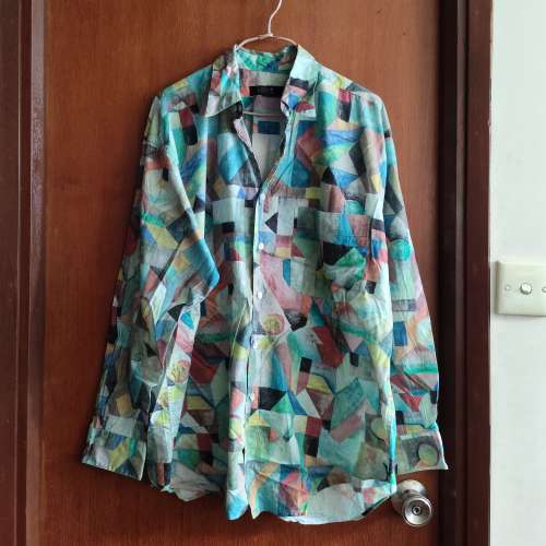 i.magnin ~ Long-Sleeves Shirt &middot; 幾何印花長袖襯衫