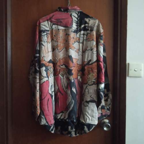 Pazzo Japan ~ 100% New Smart Casual Elegant Long-Sleeves Shirt &middot; 全新優閒印花...