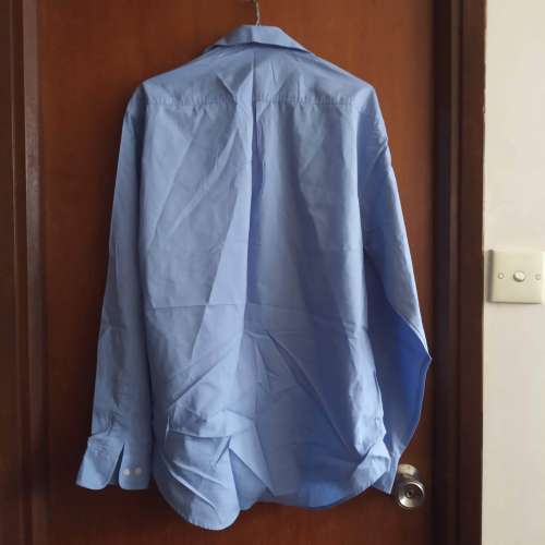 Blue Long-Sleeves Shirt &middot; 藍色長袖恤衫 ~ Size L