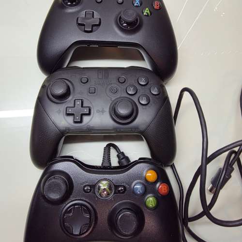 Xbox 手掣, Nintendo Switch pro, and Xbox 360 Controller