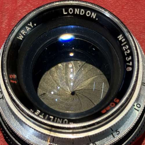 Early version Wray London Unilite 50mm f2 L/M non-coupling modified lens