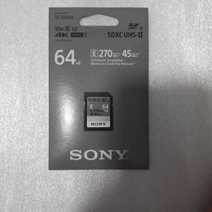 Sony SF-E64A Series UHS-II SDXC 記憶卡 64GB