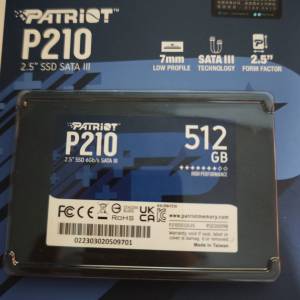 行貨有保 PATRIOT p210 512gb ssd