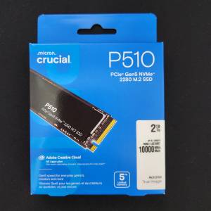 Crucial P510 PCIe Gen5 NVMe 2280 M.2 SSD 2TB