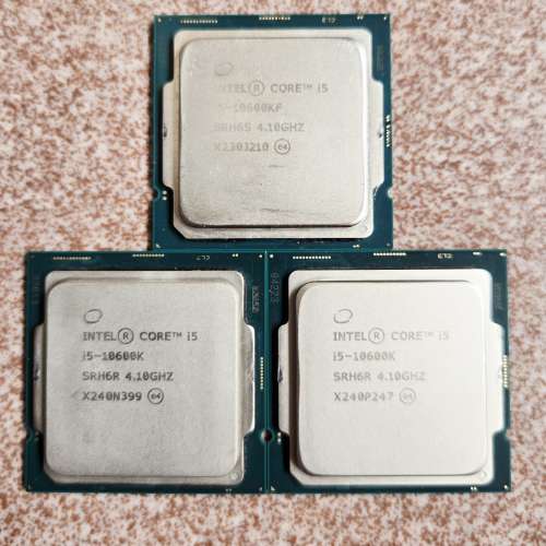 i5-8400，i7-8700，i5-10600K