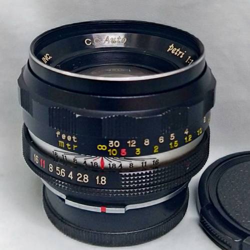 PETRI  C.C. Auto  55mm  F1.8 (經典散景鏡) PETRI 插刀-mount