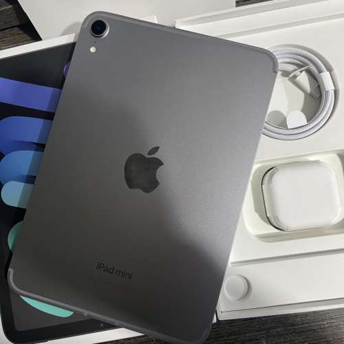 iPad mini 17pro 128gb,WiFi +5G版，電池99，有貼有機殼，全套齊！
